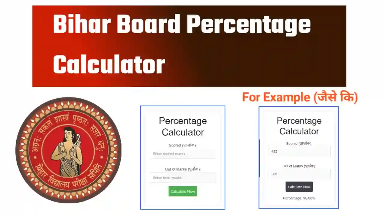 Bihar Board Percentage Calculator