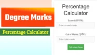 Degree Marks Percentage Calculator