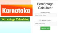 Karnataka Percentage Calculator